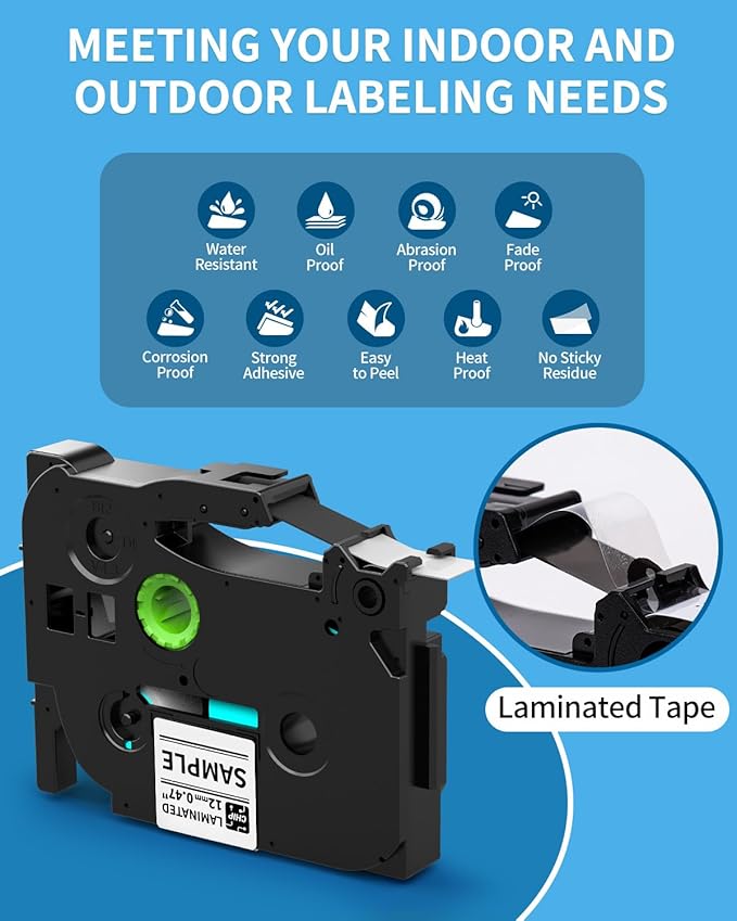 Label Maker, H1100 Label Maker Machine with-Tape, Portable Label Machine with Backlight Screen, Handheld Labeler Includes USB-C for Power, Multiple Font Icon for School Office Organization