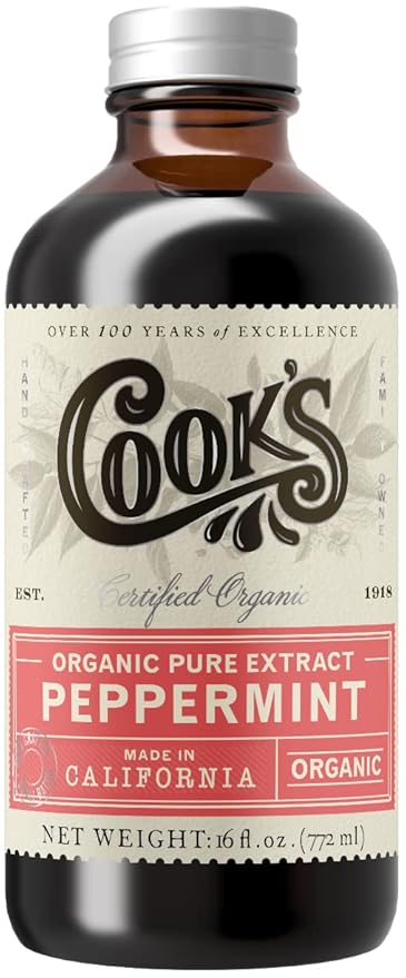 Cook's Organic Peppermint Extract 16 oz