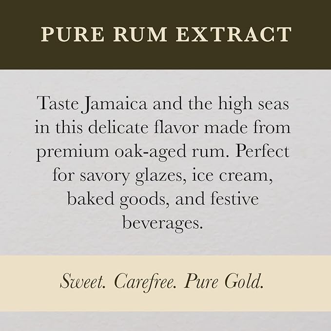 Cook's, Pure Rum Extract, For Baking, Ice Cream, Candies, Cakes, 32 oz