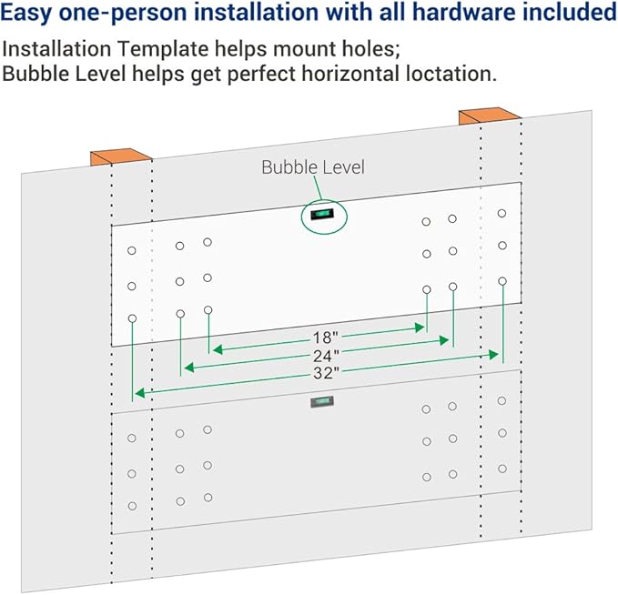 FLEXIMOUNTS 2 Pack 2x4ft Garage Shelving, Wall Shelf Garage Storage Rack, 24-inch-by-48-inch, Black