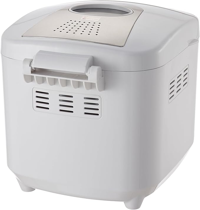 VEVOR Bread Maker, 19-in-1 2LB Dough Machine, Nonstick Ceramic Pan Automatic Breadmaker with Gluten Free Setting, Whole Wheat Bread Making, Digital, Programmable, 3 Loaf Sizes, 3 Crust Colors, White