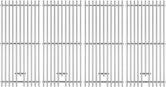 16517 47629 Grill Grates Replacement Parts for Bull Grill Parts 4 Burner 30 Inch Angus 47628 41629 41628 Outlaw 26038 26039 Premium 18249 18248 Lonestar 87049 87048 Lion L75000 Cooking Grates