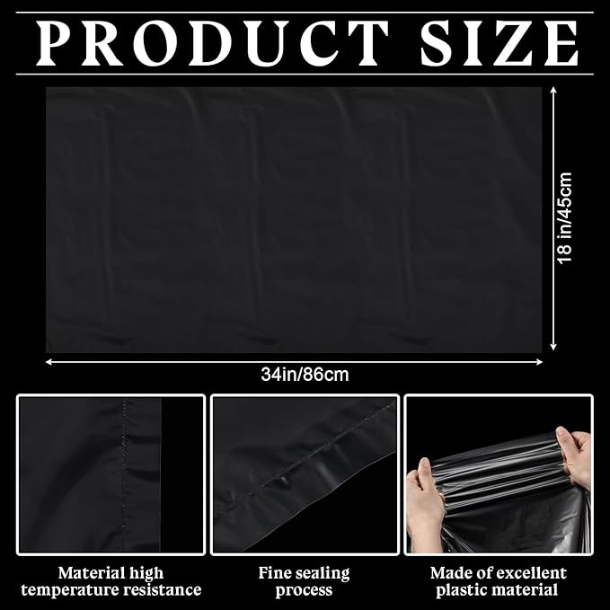 Aliceset 50 Pcs Electric Roaster Liners 34 Inch W x 18 Inch l Disposable Pan Liners Cooking Bags for 16, 18, 22 Quart Roasters Microwave Slow Cooker Steamer Oven