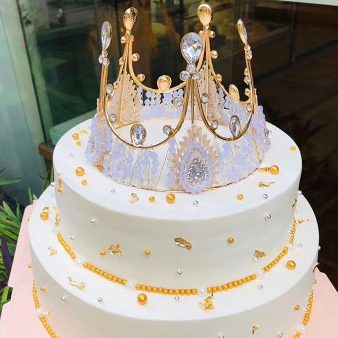 Edible Gold Sugar Pearls Candy Sprinkles 120G/ 4.23Ounce Baking Cake Sprinkles Cupcake and Cake Topper Cookie Decorations Wedding Party Valentines Halloween Christmas Supplies