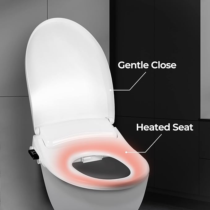 Remote Controlled Electric Bidet for Elongated Seats (CBT-I1030RW)