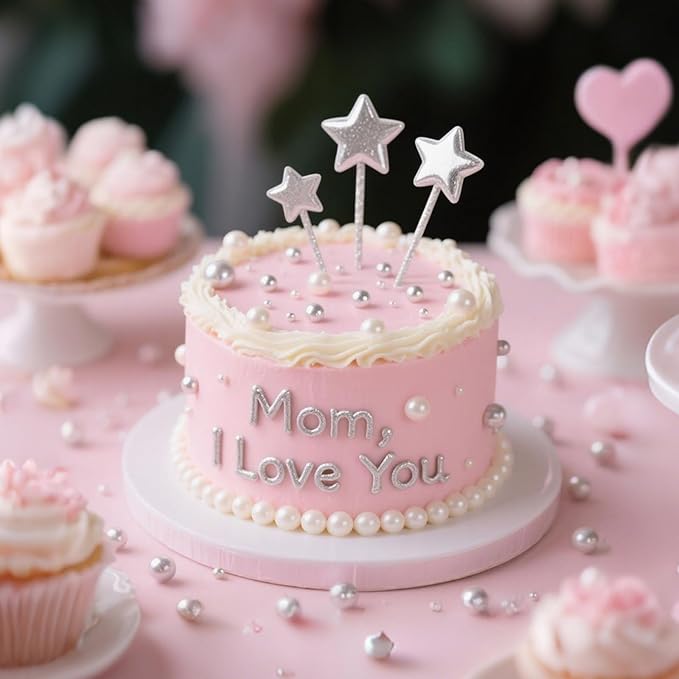 Silver Pearl Sprinkles, Edible Pearl Sugar Sprinkle,Mix Size,Baking Edible Cake Decorations,Cupcake Toppers,Cookie Decorating Donuts Ice Cream Toppings,Wedding Birthday Party Valentines Christmas Supplies,130g/4.58oz