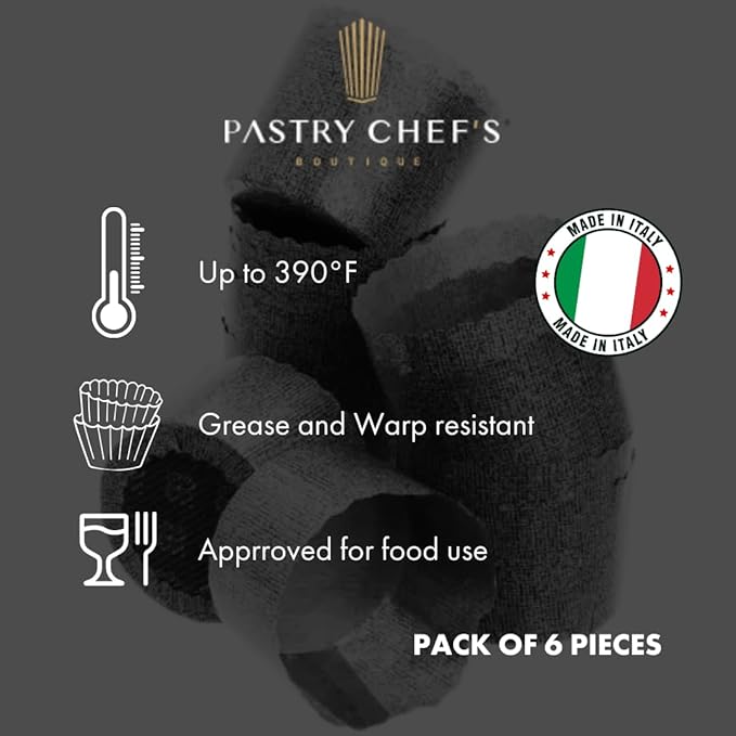 Pastry Chef's Boutique Thin Panettone Paper Pan Mold (Thin Paper - Medium 750 gr) - Pack of 6