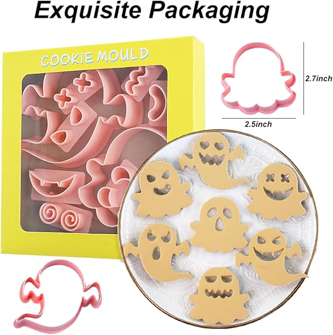 Halloween Cookie Cutters Spooky Cookie Cutter for Halloween Cookie Baking Decorations Supplies