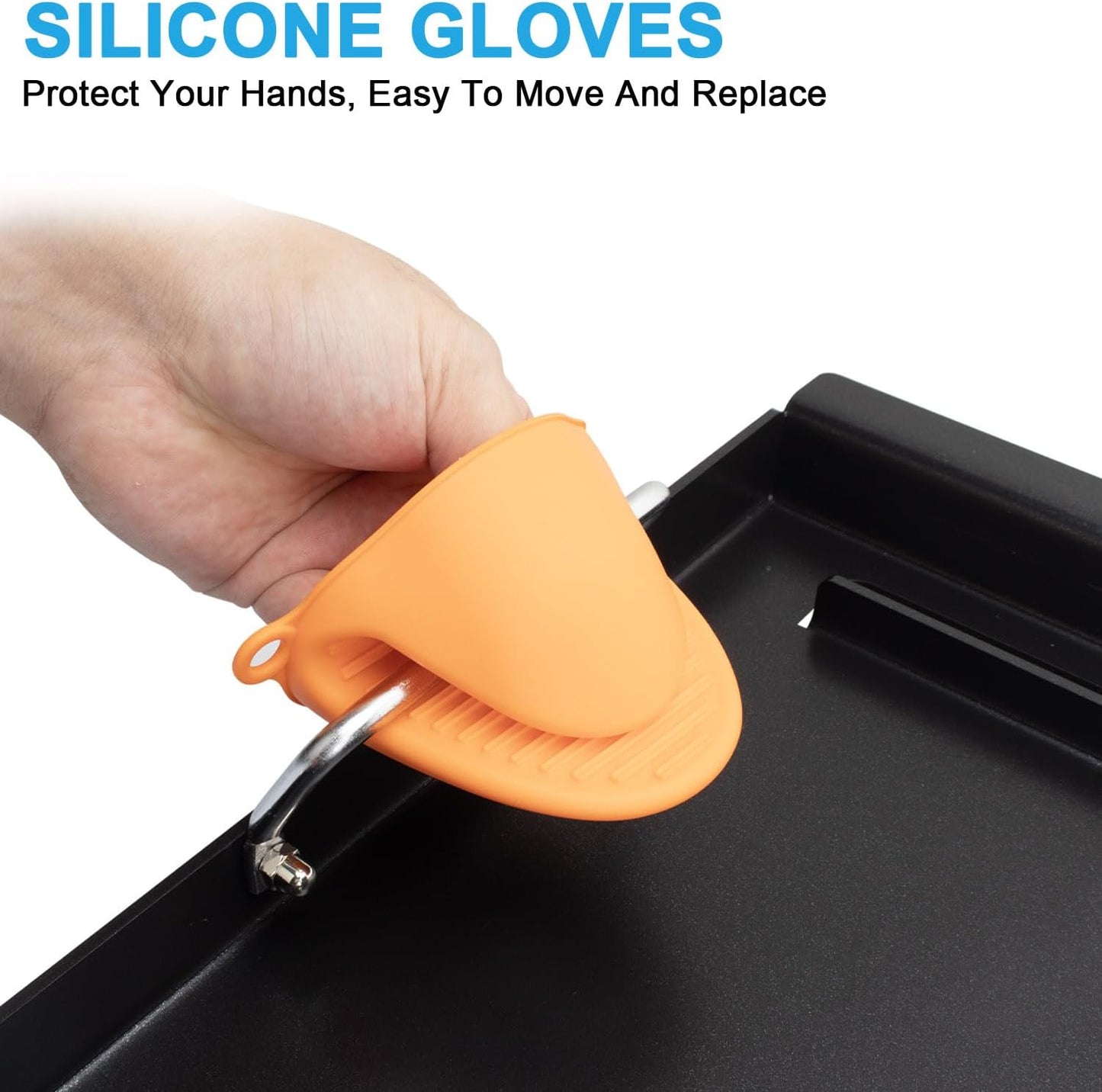 Full Size Griddle for Charbroil Performance 4 Burner, Flat Top Griddle for Charbroil Grill 463347017 463377017 463376018P2 463376117 463377117, Replacement Parts for G470-0002-W2 G470-0003-W1