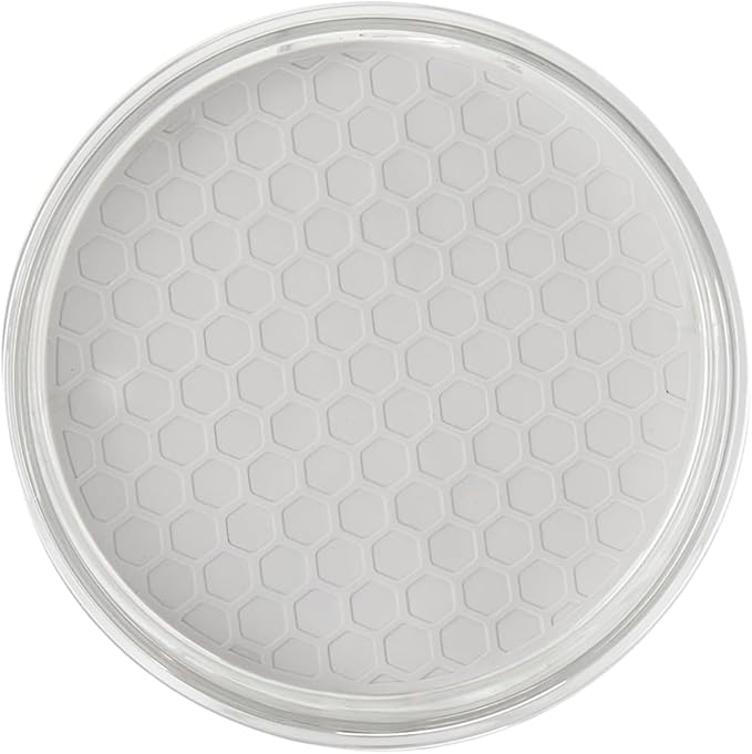 Spectrum Lazy Susan Organizer, Hexa Round Small (1-Pack) - Lazy Susan Turntable for Cabinet, Refrigerator, Pantry, Table, & Shelf - Rotating & Spinning Pantry Organization & Storage for Fridge