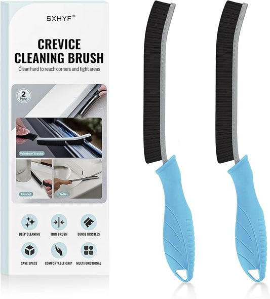 SXhyf Crevice Cleaning Brush - Grout Scrub Brush, House Cleaning Supplies, Gap Cleaning Tools, Home Essentials, Gifts for Women Men, Hard Bristle Crevice Cleaner Brush for Household Use, Bathroom