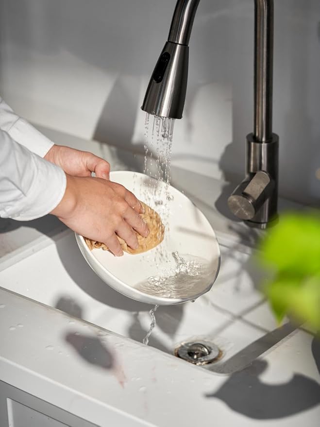 DOWAN 8.5" Pasta Bowls Set of 4, 30oz White Ceramic Shallow Dinner Bowls for Salad, Soup & Pasta, Stackable and Easy to Clean, Ideal for Everyday Use & Housewarming Gift