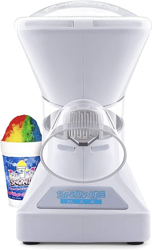 SNOWIE - Little Snowie Max Snow Cone Machine - Premium Shaved Ice Maker, With Powder Sticks Syrup Mix, Entrepreneur Kit