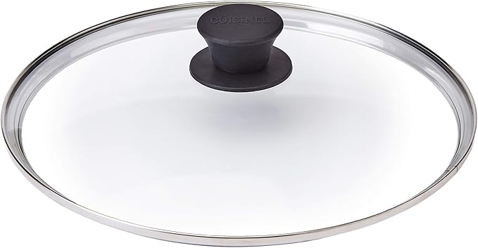 Glass Lid - 10"-inch/25.4-cm/264mm - Compatible with Lodge - Fully Assembled Tempered Replacement Cover - Oven Safe for Skillet Pots Pans - Universal for all Cookware: Cast Iron, Stainless Steel