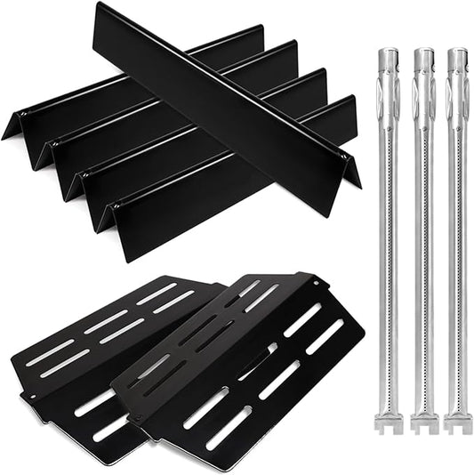 Grill Parts Replacement for Weber Genesis 300 Series E310, E320,E330,S310, S320, S330, EP310, EP320, EP330 with Front-Mounted Control,7620 Flavor Bar 62752 Burner,7622 Heat Deflector