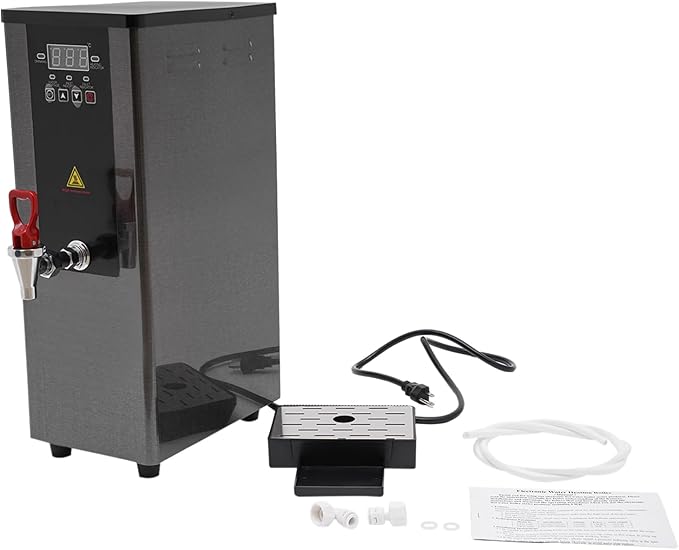 Step-Heating Commercial Hot Water Dispenser, 20L/5.28Gal Hot Water Boiler Dispenser Electric Water Pot Boiler Commercial Boiling Water Machine for Tea Coffee Shop Dessert Shop Hotel - 45L/H 3000W