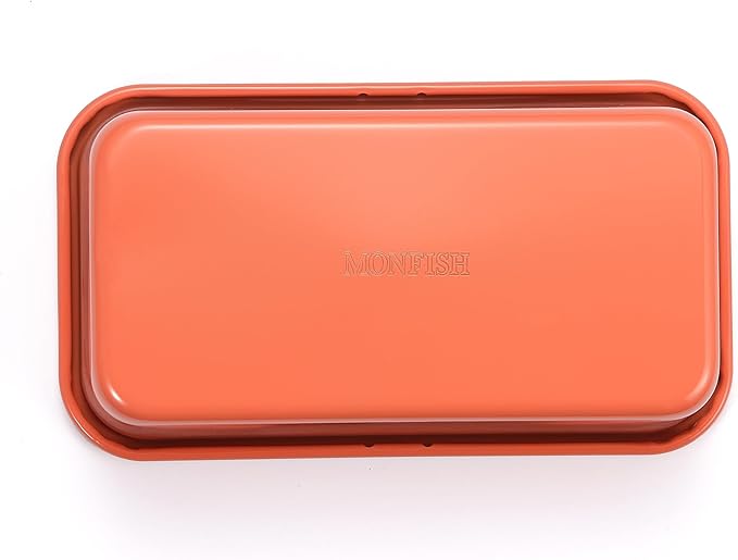 Bread Loaf Pans for Home Baking Carbon Steel 1lb meatloaf Tin, Perracotta 9x5 inch Non Stick banana bread cake baking Mold