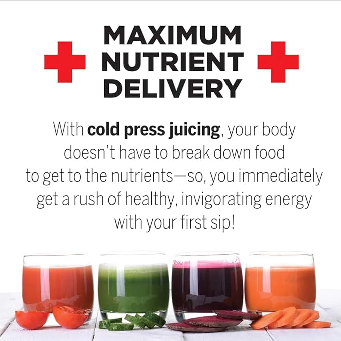 Omega Cold Press Juicer Machine, Vegetable and Fruit Juice Extractor and Nutrition System Makes Nut Milks Baby Food and Sorbets, Triple-Stage 80-RPM Slow Masticating Juicer, 200-Watts, Chrome