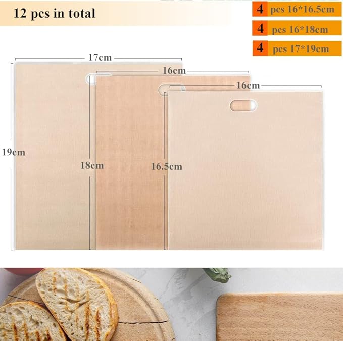 12 Pack Reusable Toaster Bags Non-Stick, Washable Toasted Sandwich Toastie Bags Toaster Microwave Grill, Great for Toast Sandwich Panini Snacks