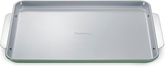 Caraway Non-Stick Ceramic Baking Sheet - Naturally Slick Ceramic Coating - Non-Toxic, PTFE & PFOA Free - Perfect for Baking, Roasting, and More - Large (18" x 13") - Sage