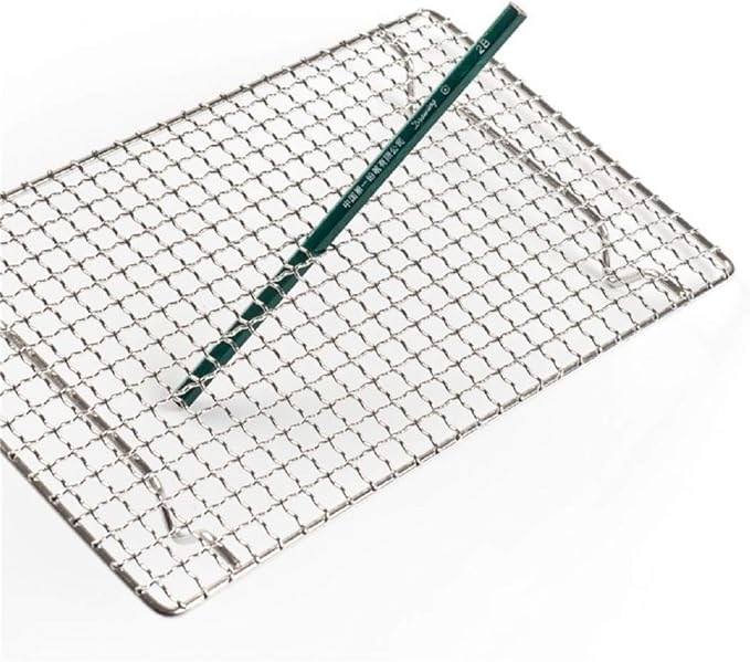 304 Stainless Steel Cooling Rack Versatile Baking Rack Heat Resistant Rust Proof Sturdy Grate 10.6"*6.3"