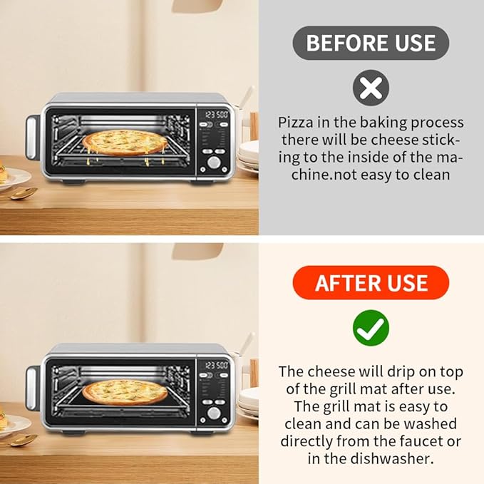 for Ninja Foodi Reusable Air Fryer Liners 12x12inch, 3x Air Fryer Liners+3x Mesh Sheets, Baking/Grill/Microwave, 450°F Square Oven Liners for Ninja SP101/SP201/SP301/SP351 Air Fryer Accessory