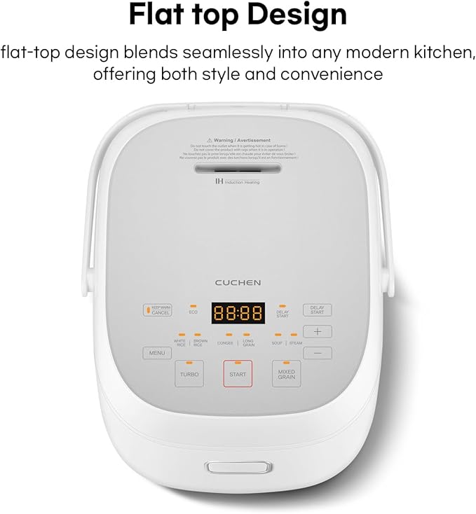 [CUCHEN] IH Induction Heating Rice Cooker/Micom 5.5 Cups/Specialized for Jasmine Rice, Basmati Rice, Calrose Rice