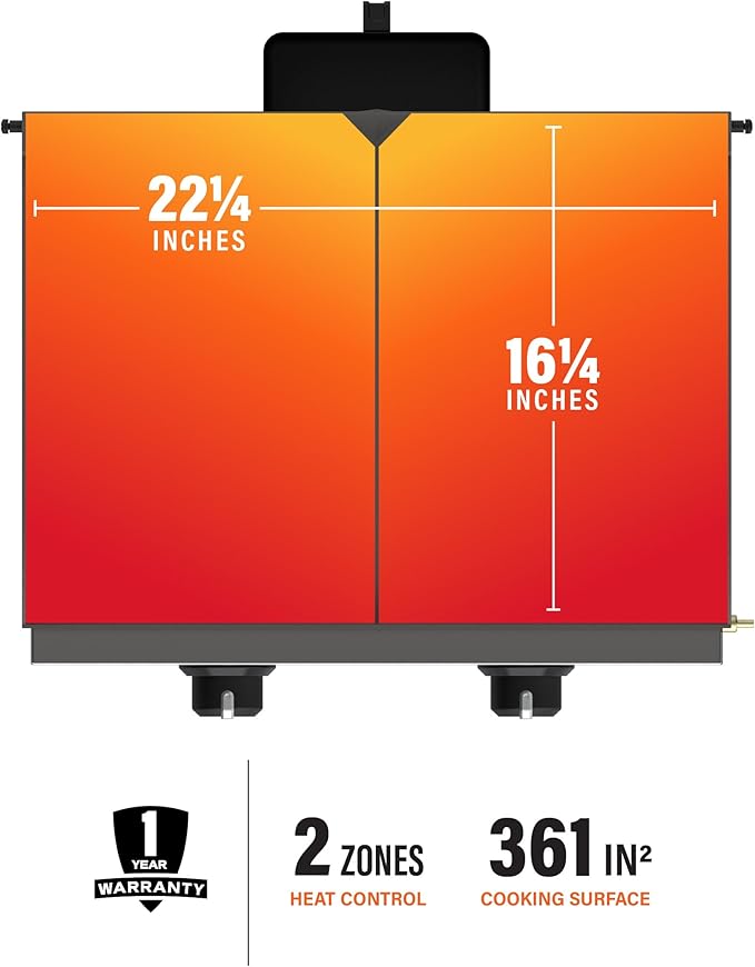 Blackstone 1813 Original 22” Tabletop Griddle with Hood and Stainless Steel Front Plate, Powder Coated Steel, Black