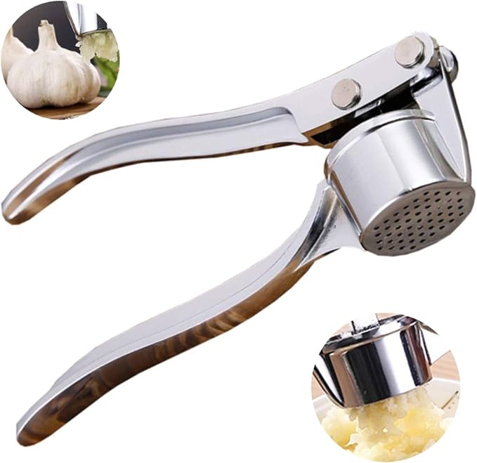 Garlic Press for Kitchen, Ginger Peeler Garlic Crusher