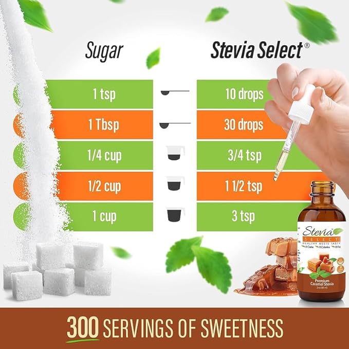 Stevia Select Irish Cream Stevia Extract Liquid - Zero Calorie Sweetener - All Natural Liquid Stevia Extract Sweetener Liquid - Pure Stevia Liquid Sweetener - Keto Sweetener & Sugar Alternative 2 Oz (2 Pack)