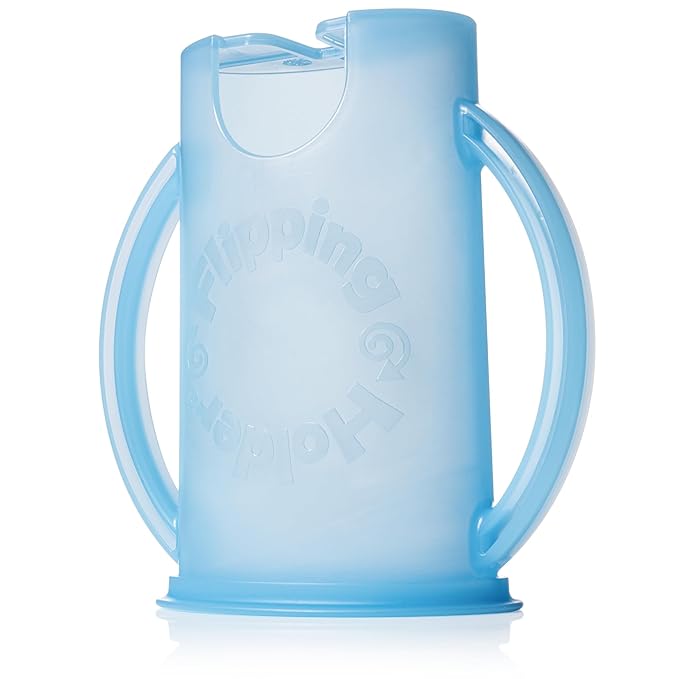 Squeeze Proof Food Pouch Holder for Toddlers, Babies, Kids, Mess Free No Squeeze Juice Box Drink and Applesauce Snack Holder with Easy Grip Handles and Lid