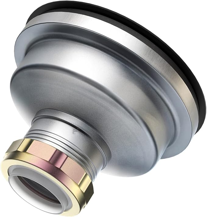 KONE Sink Drain Assembly, Kitchen Sink Drain Strainer Kit with Removable Strainer Basket Stopper, Universal fit USA Home/Commercial 3-1/2 Inch Standard Sink Drain Hole (Matte Black)