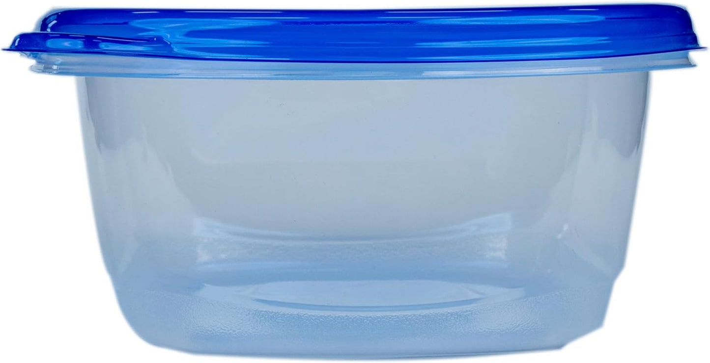 Glad GladWare Tall Entree Food Storage Containers - Large Square - Meal Container Holds up to 42 Ounces of Food - Lock Tight Seal, 3 Count