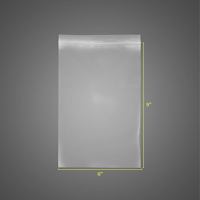 SNL | 6" X 9" - 2 MIL - 1,000 Bags | Medium | Strong | Zipper Lock Reclosable, Clear, Disposable, Plastic Bags, For Food and Storage