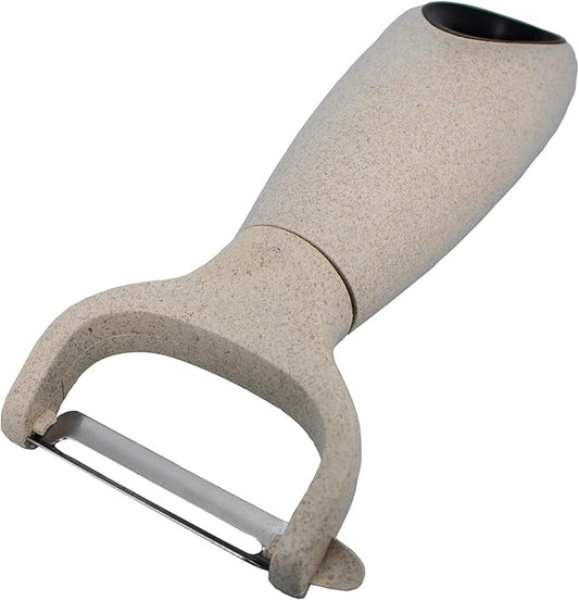Beille Cream Stainless Steel Wheat Straw Vegetable Peeler Kitchen Utensils