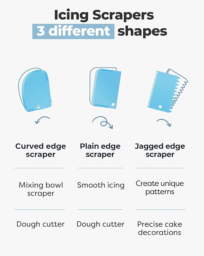 Kootek 71PCs Cake Decorating Kit, Baking Supplies Tools - Includes Cake Stand Turntable, 12 Icing Piping Tips, 2 Frosting Spatulas, 3 Scrapers, 50+2 Piping Bags, Coupler, Video Tutorial, Booklet