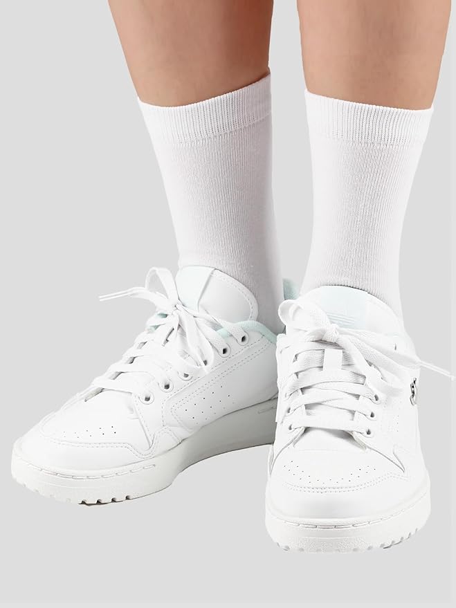 COTTON DAY Unisex Little Kids Youth Boys Girls Soft Cotton Crew Dress Socks Seamless Toe Black White Gray Navy 6 Pack