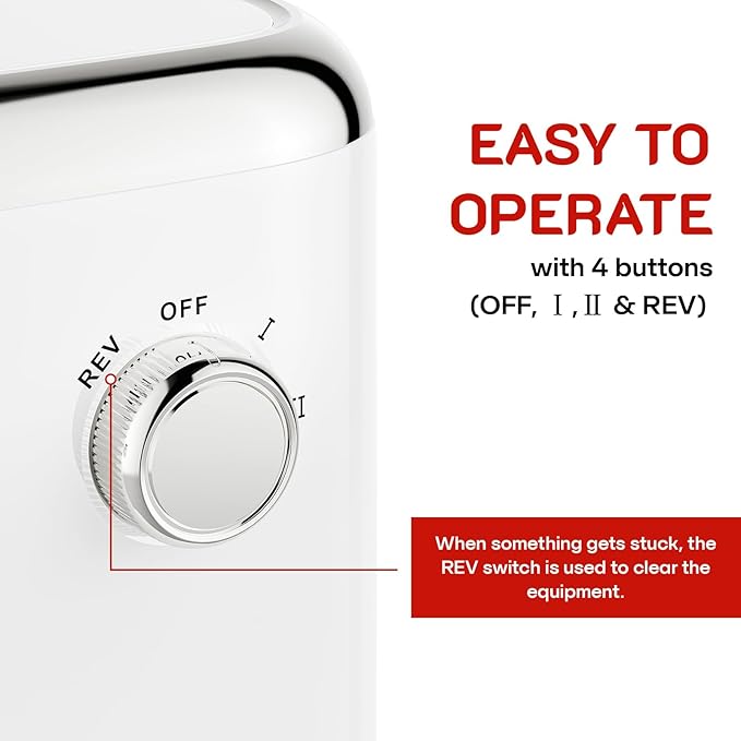 GVODE Electric Meat Grinder & Sausage Stuffer - 700W Max Power, 3 Sausage Tubes, 2 Blades, 4 Plates - Home Use Meat Smasher for Ground Beef & Sausage Maker Machine