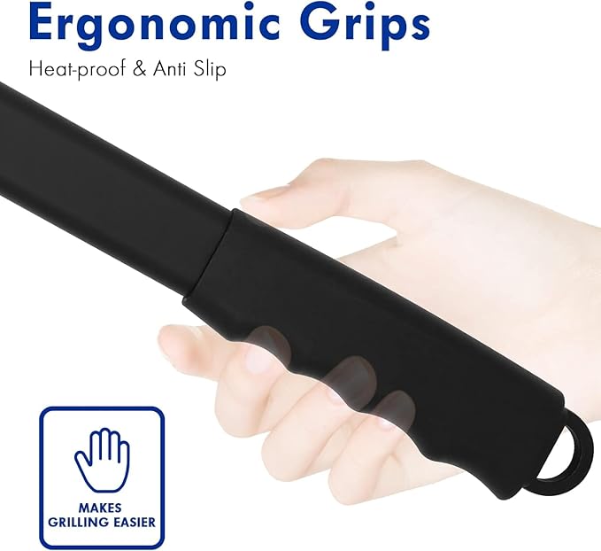 Pizza Peel, 14 Inch Perforated Pizza Peel, Professional Aluminum Pizza Paddle, Restaurant Grade, Long Handle Non-Stick Metal Peel for Outdoor Pizza Oven