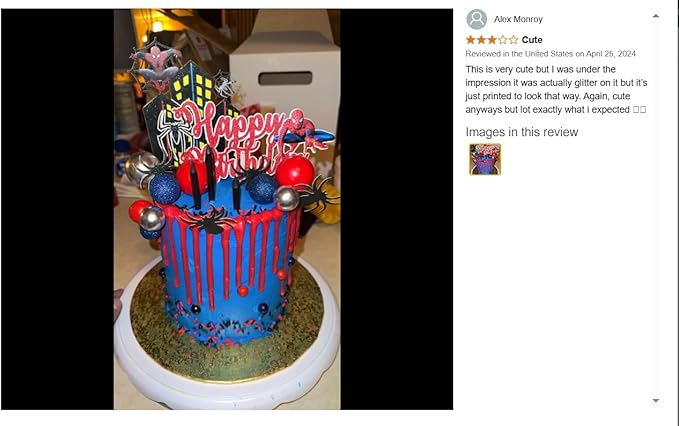 Spidrmn Happy Birthday Cake Topper – Superhero Cake Decoration for Boys, Party Supplies, Super hero-Themed Birthday, Spidr-Mn Party Accessory - Birthdays Decorations.