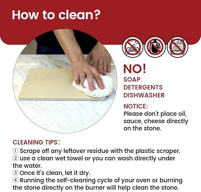 13.2" x 13.2" x 0.4" Square Cordierite Pizza Baking Stone Perfectly Compatible for Ooni Koda & Fyra 12, Uuni Pizza Oven