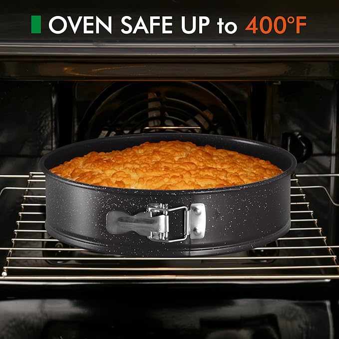 MAISON ARTS Pots and Pans Set Non Stick, 30 Piece Kitchen Cookware & Bakeware Sets with Granite Coating, Pots and Pans Sets for Cooking Nonstick, Black