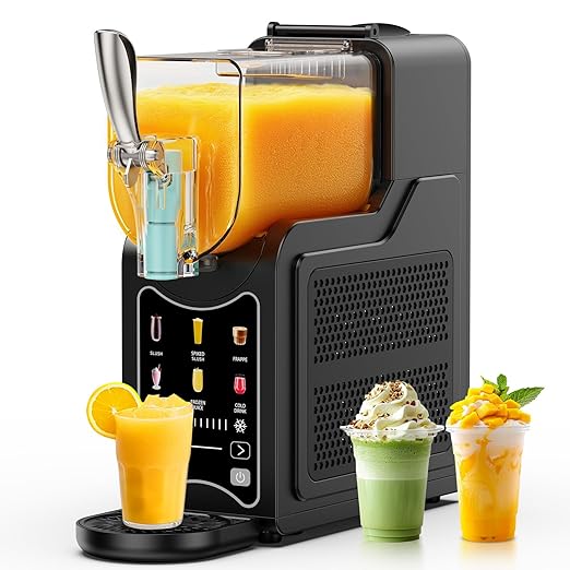 Slushie Machine for Home, Slushy Machine 88 oz Margarita Machine with 7 Preset Programs, Frozen Drink Machine, for Smoothie, Milkshake, Cocktail, Frappés, 10-Level Adjustable Thickness, No Ice Needed