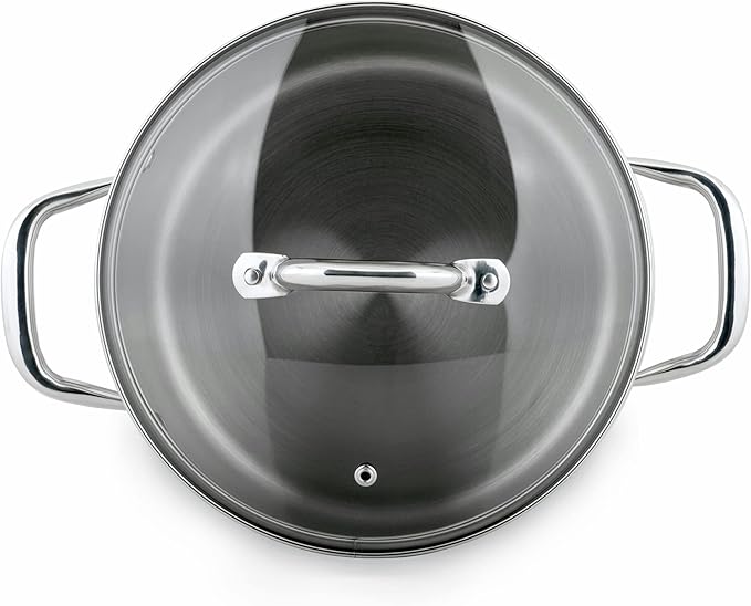 Turbo Pot® FreshAir™ Rapid Boil Stainless Steel 8 qt. Stock Pot, time-and-energy saving cookware for gas stove