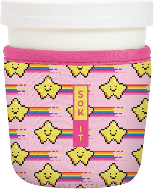 Sok It IceCreamSok Insulated Neoprene Cover (Super Star, Tapered Ice Cream Pints)