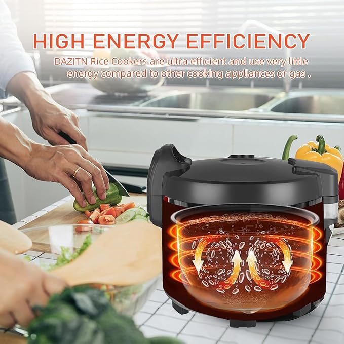 Commercial Rice Cooker & Warmer 8.17Qt/40 Cups (Cooked Rice) |Large Rice Cooker | 40 mins Fast Cook Rice Cooker for Restaurant | Auto Keep Warm |Easy Clean