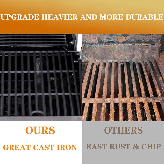 463630021 Grates Replacement Parts for Charbroil Grill Grates 463660021 463660421 G426-0004-W1 G426-0005-W1 Replacement Grates Char-Broil Performance 2 Burner Grill Parts Cast Iron Cooking Grate