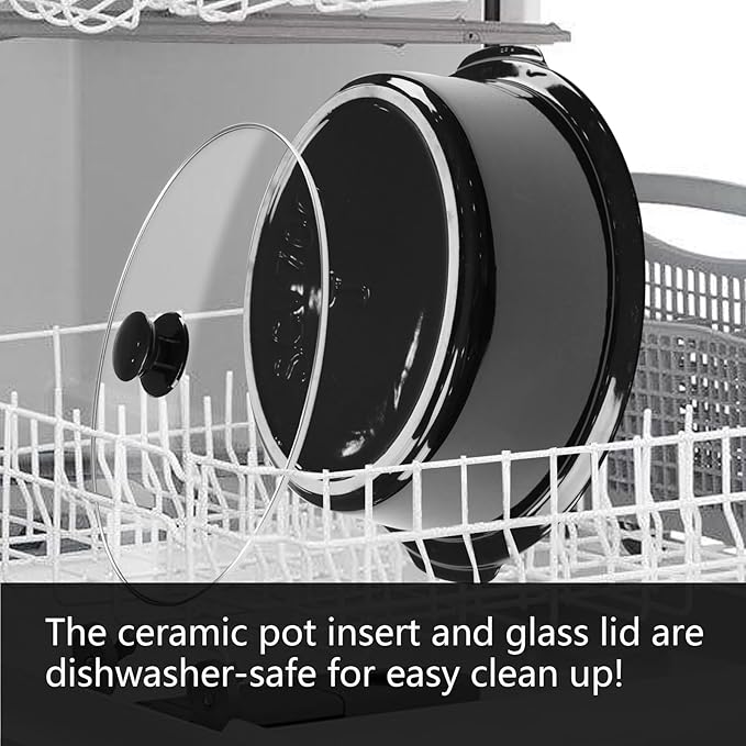 Magnifique 8-Quart Digital Programmable Slow Cooker with Timer - Small Kitchen Appliance for Family Dinners - Serves 10+ People - Heat Settings: Keep Warm, Low and High