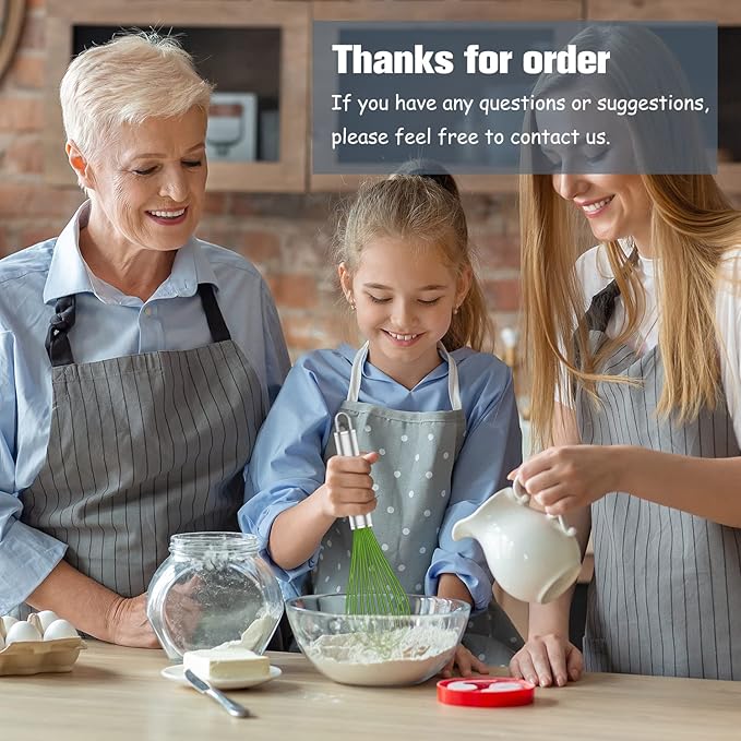 Silicone Whisk,Professional Whisks For Cooking Non Scratch,Stainless Steel & Silicone Wisk,Plastic Rubber Whisk Tool For Nonstick Cookware Pans,Silicon Wisks Set of 3,Green.