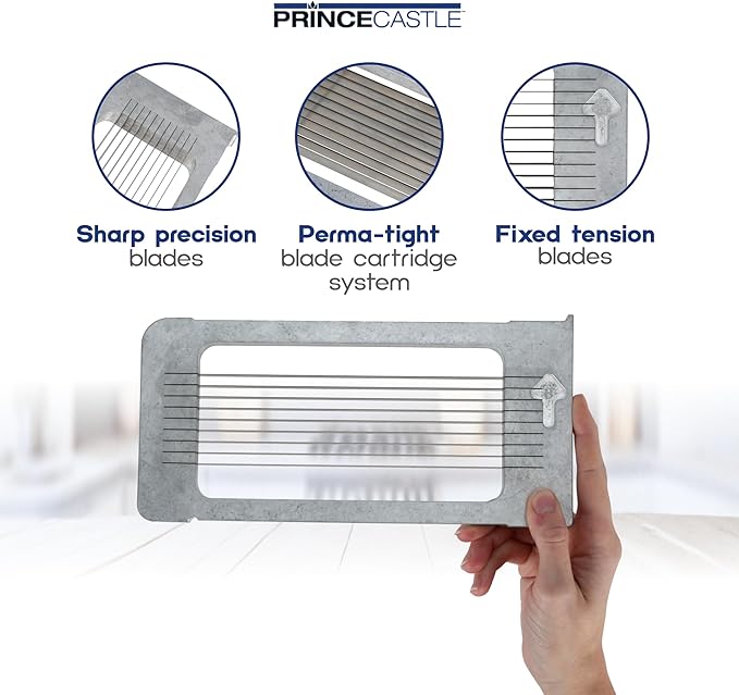 Prince Castle 1/4" Blade Cartridge for 943-B Tomato Saber, 9 Blades - Blade Replacement Cutter Blade for Cutting and Chopping Tomatoes, Fruits and More in Commercial Kitchens, Restaurants and More